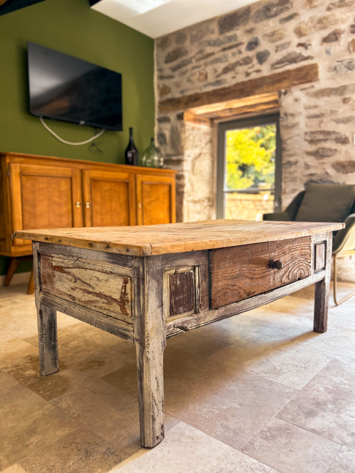 intérieur de charme gite cantal